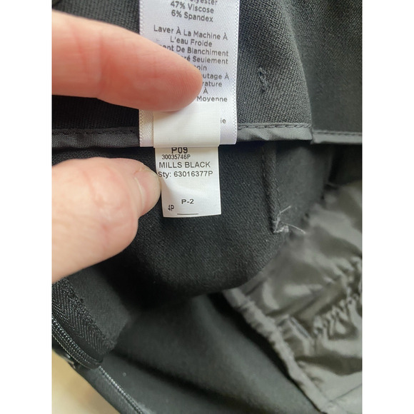 Talbots Pants Womens Size 4P Petite Curvy NEW Black Straight Career Office Wear - Picture 7 of 11